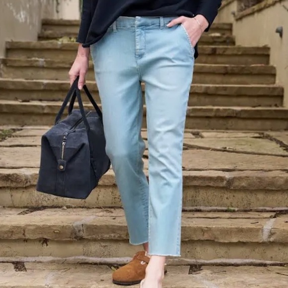 Frank & Eileen Light Wash Denim Wicklow Pant Size 0
